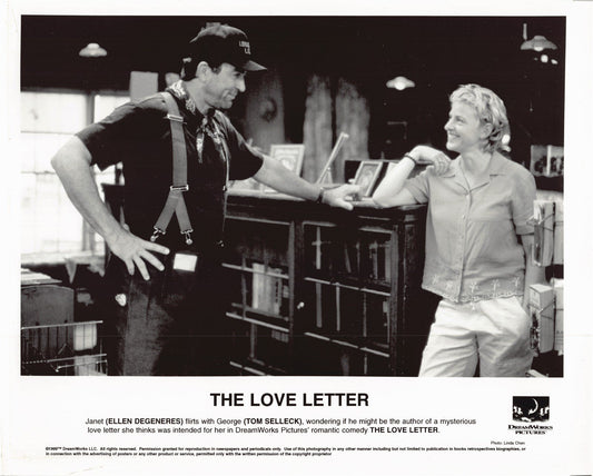 Tom Selleck THE LOVE LETTER Ellen Degeneres original 10x8 press photo 1999