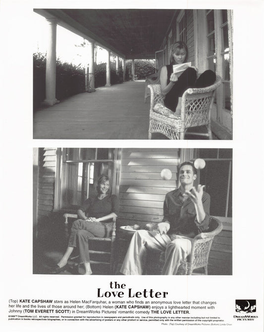 Kate Capshaw THE LOVE LETTER Tom Everett Scott original 8x10 press photo 1999