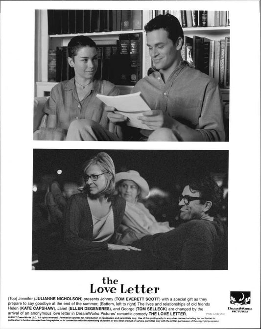 Tom Selleck THE LOVE LETTER Kate Capshaw original 8x10 press photos 1999