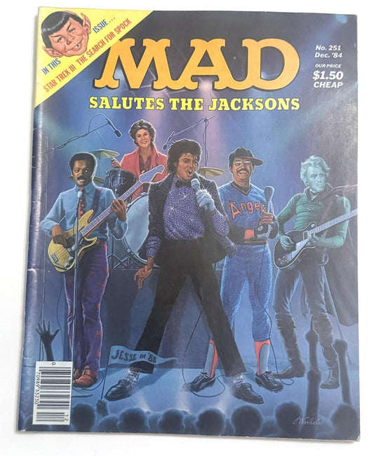 Star Trek The Jacksons MAD Magazine Issue #251 Dec 1984