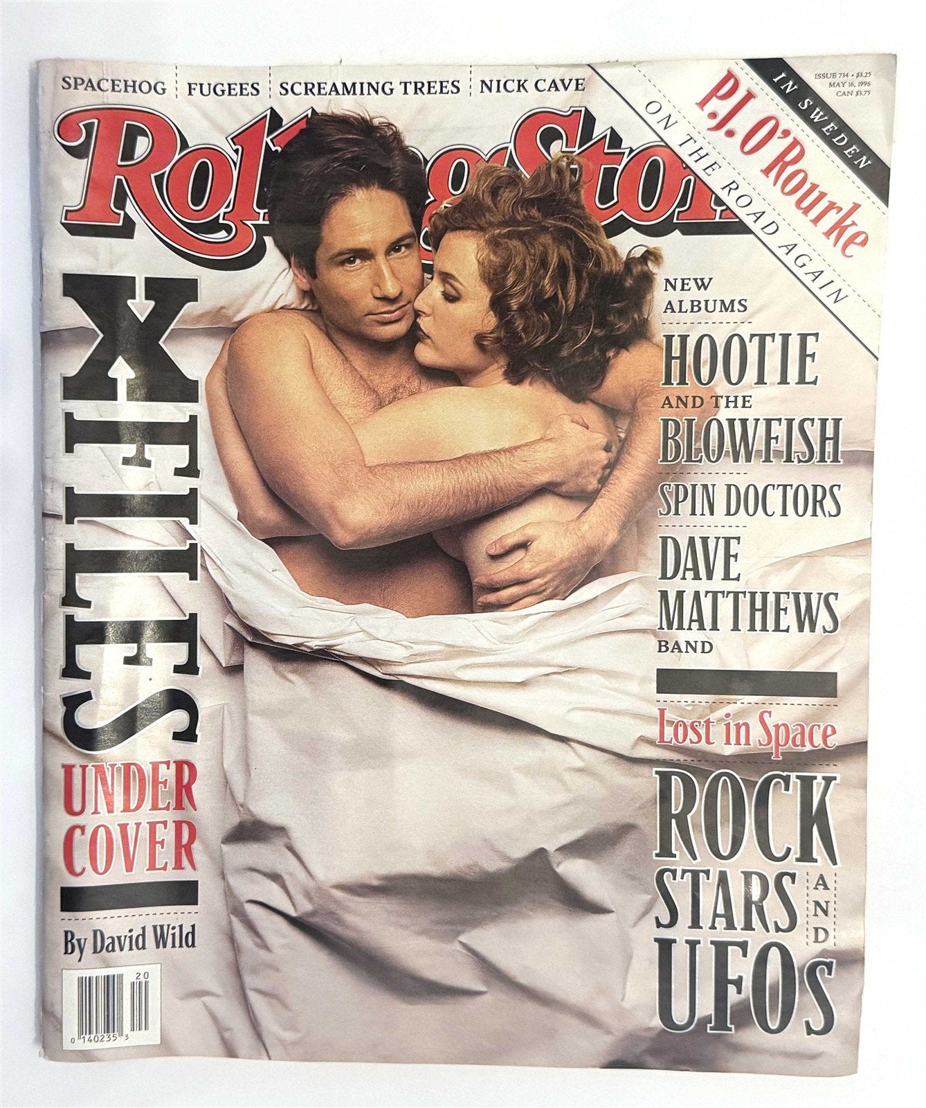 Gillian Anderson X-FILES David Duchovny Rolling Stone magazine #734 May 1996