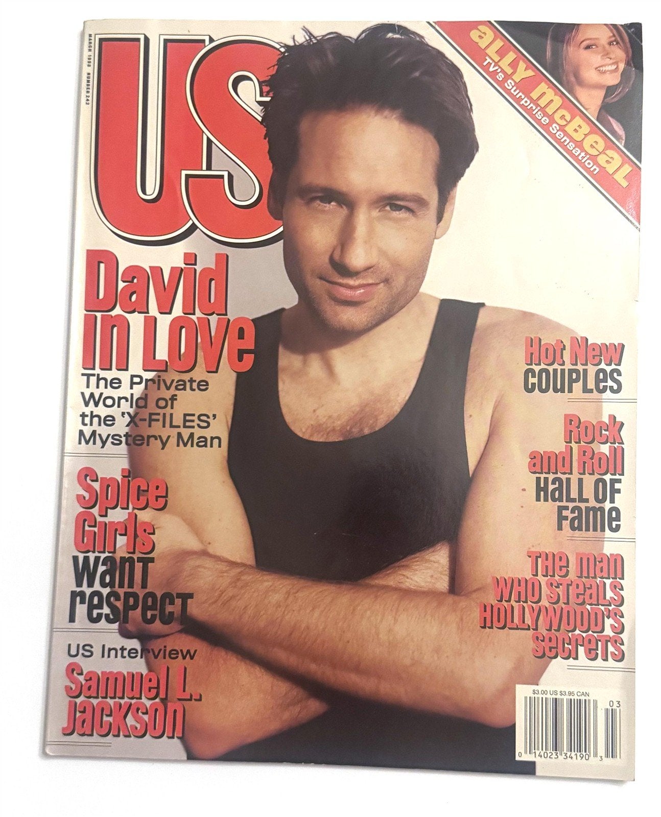 David Duchovny X-Files US Magazine Spice Girls Issue #242 March 1998