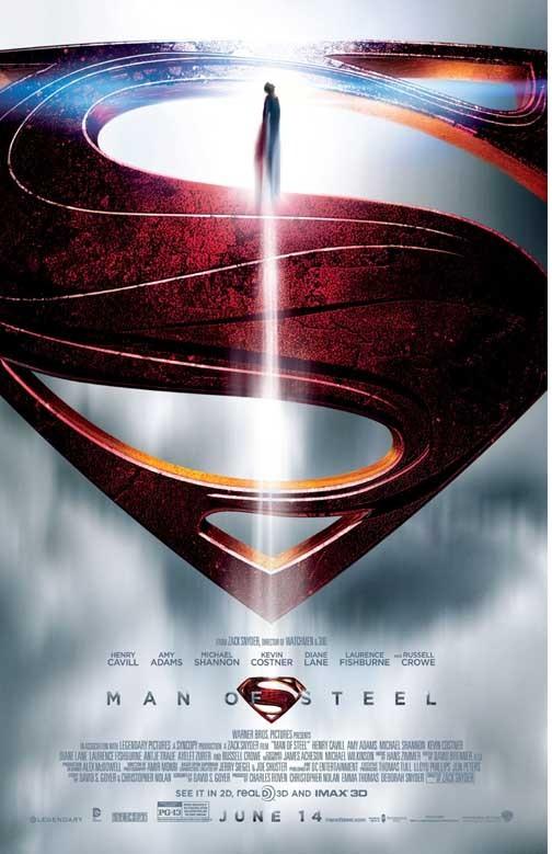 Henry Cavill MAN OF STEEL Amy Adams Russell Crowe movie poster 11x17 Superman