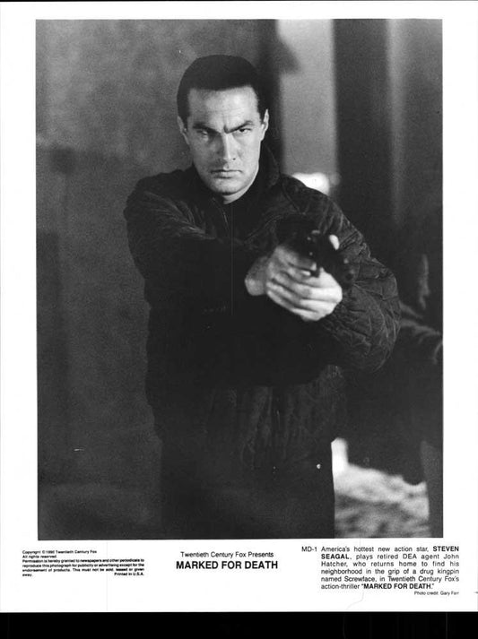 Steven Seagal MARKED FOR DEATH original 8x10 press photo 1990
