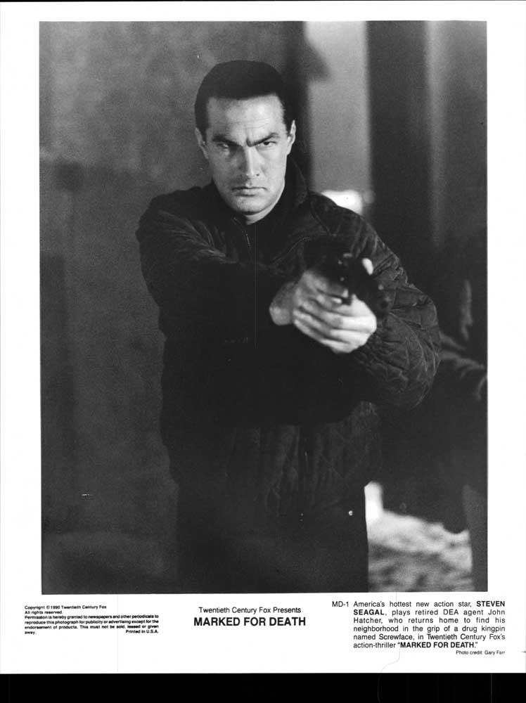 Steven Seagal MARKED FOR DEATH original 8x10 press photo 1990