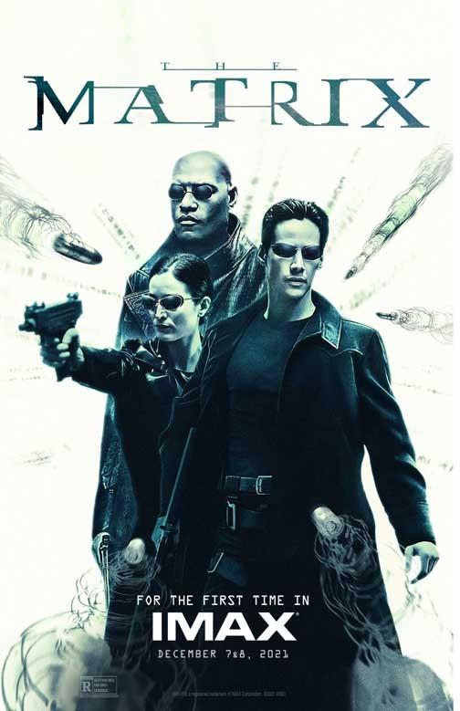 Keanu Reeves THE MATRIX Laurence Fishburne Carrie-Anne Moss Imax poster 11x17