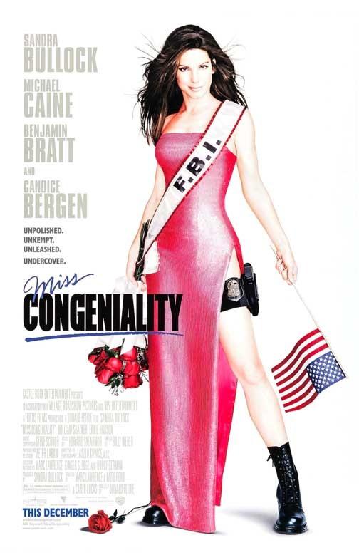 Sandra Bullock MISS CONGENIALITY Michael Caine Benjamin Bratt movie poster 11x17