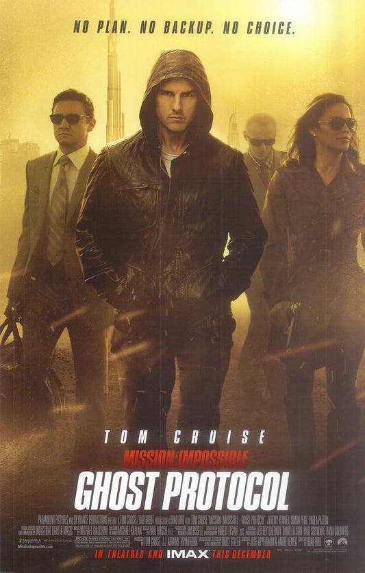 Tom Cruise MISSION IMPOSSIBLE GHOST PROTOCOL original studio movie poster 11x17