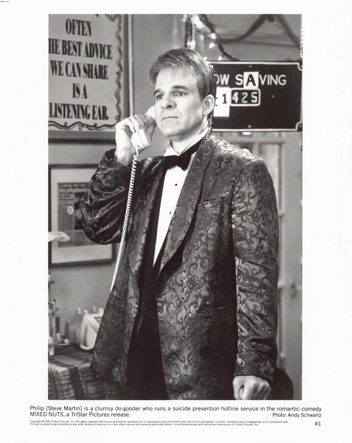 Adam Sandler MIXED NUTS Steve Martin Rita Wilson original 8x10 press photos 1994