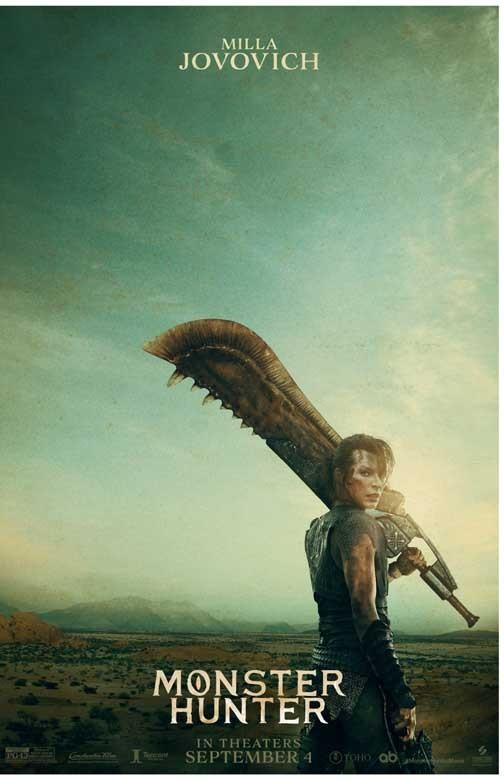 Milla Jovovich MONSTER HUNTER advance poster 11x17