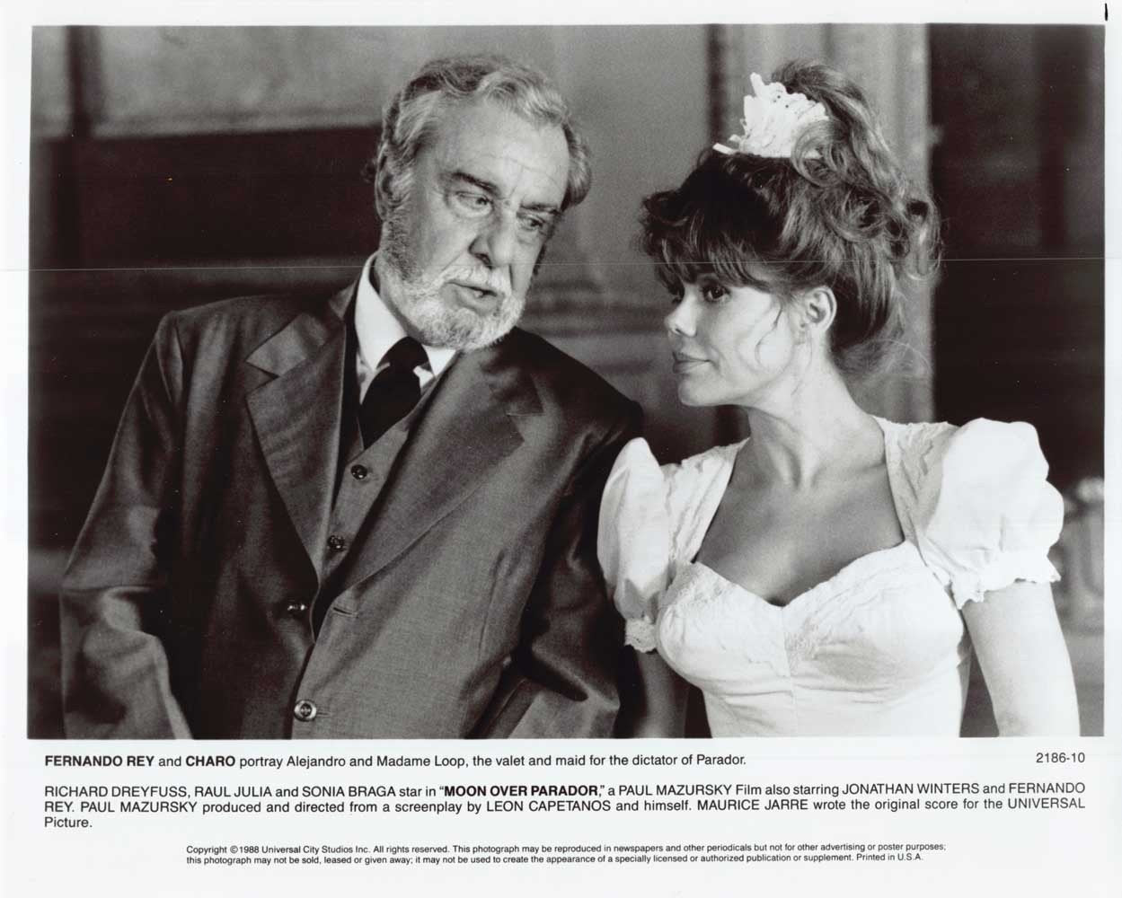 Fernando Rey MOON OVER PARADOR Charo original 10x8 press photo 1988