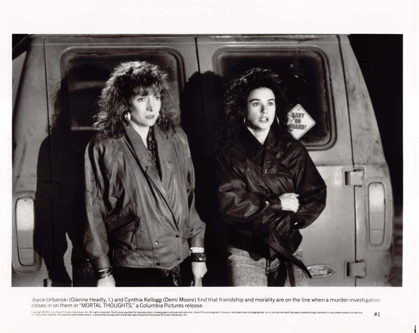 Glenne Heady MORTAL THOUGHTS Demi Moore original press photo 1991