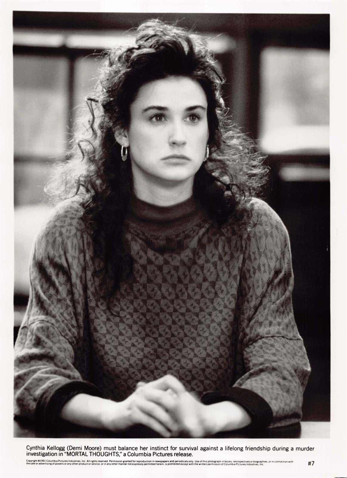Demi Moore MORTAL THOUGHTS original press photo 1991