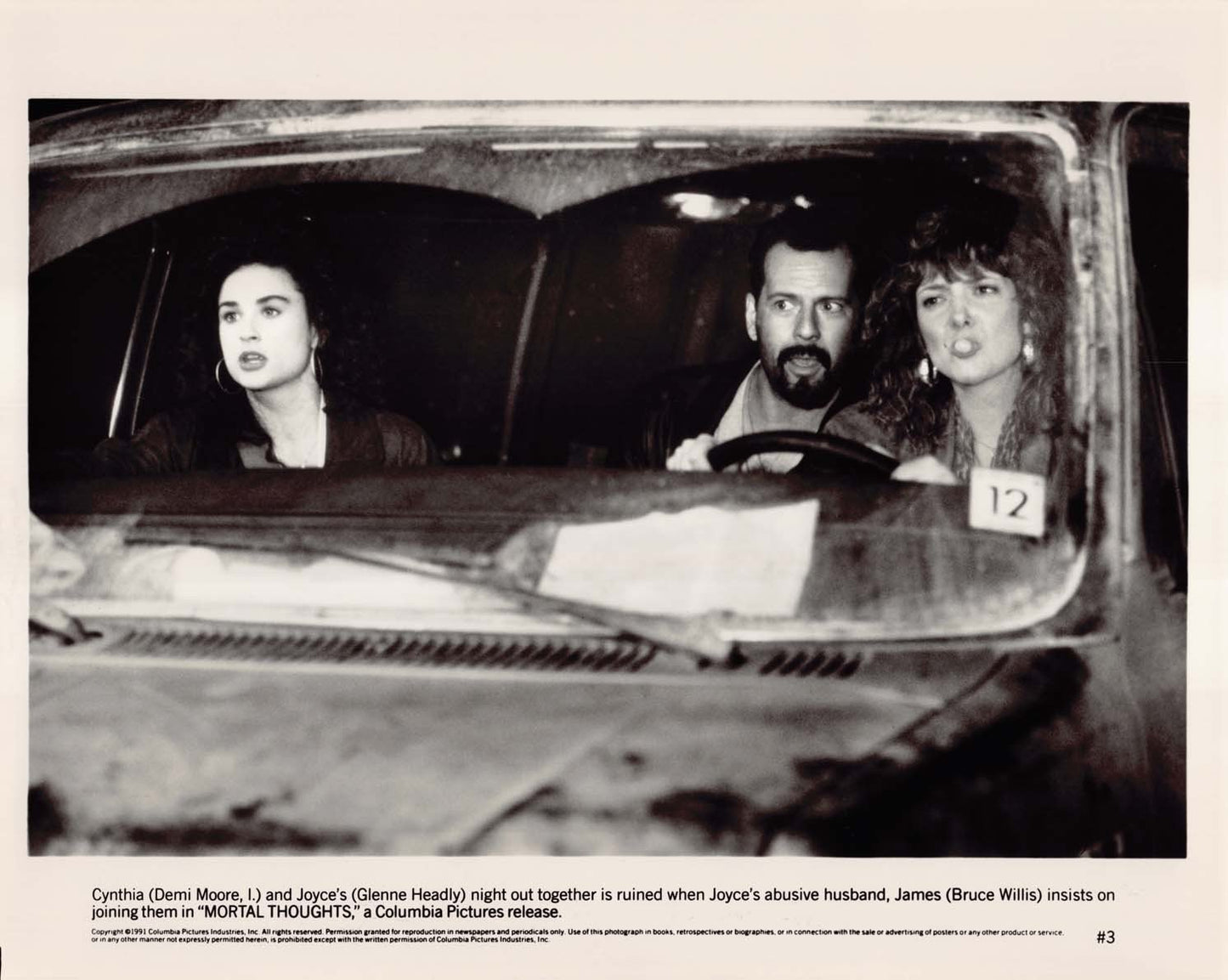 Glenne Heady MORTAL THOUGHTS Bruce Willis Demi Moore original press photo 1991
