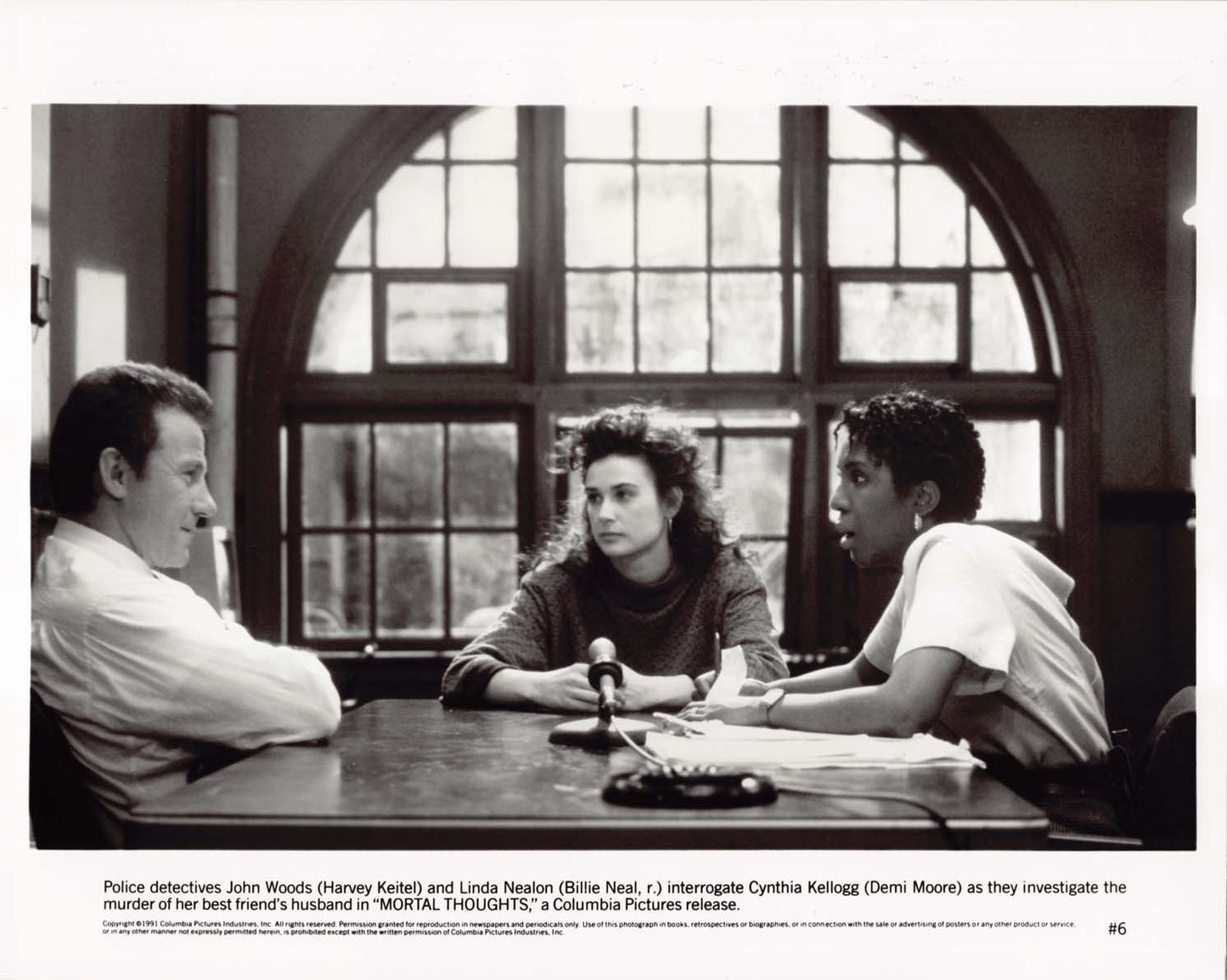Harvey Keitel MORTAL THOUGHTS Demi Moore original press photo 1991