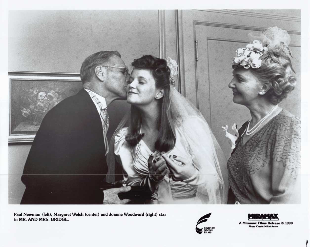 Paul Newman MR AND MRS BRIDGE Joanne Woodward original 10x8 press photo 1990