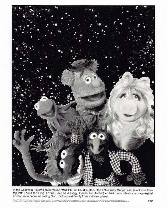 Miss Piggy MUPPETS FROM SPACE Kermit the Frog original 8x10 press photo 1999