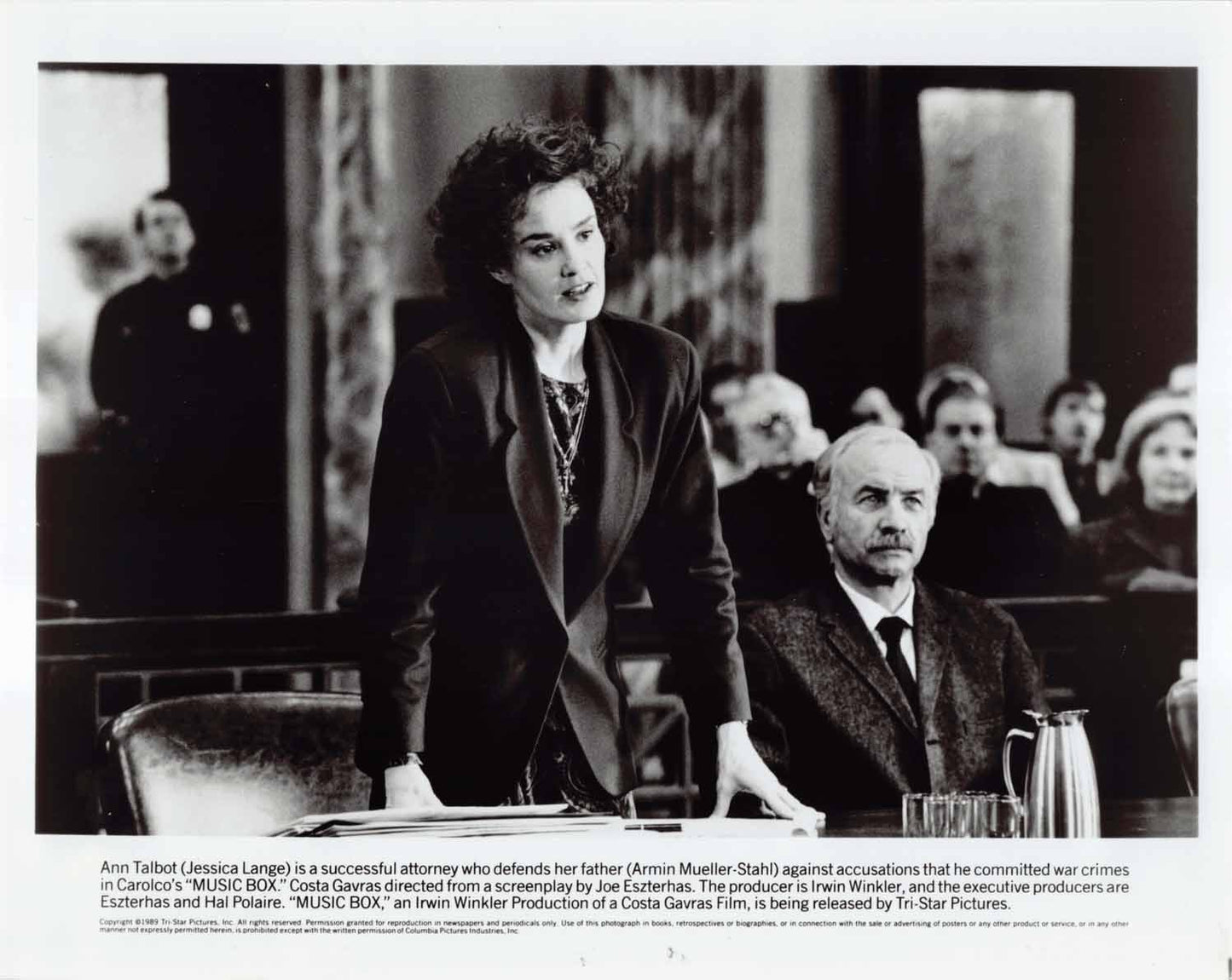 Jessica Lange MUSIC BOX Armin Mueller-Stahl original 8x10 press photo 1989
