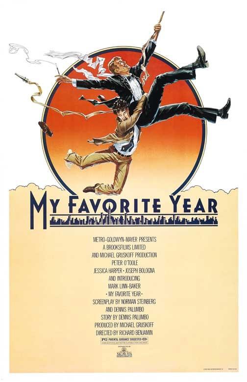 Peter O'Toole MY FAVORITE YEAR Jessica Harper Mark Linn-Baker movie poster 11x17