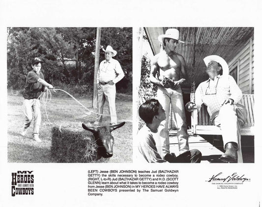 Scott Glenn MY HEROES HAVE ALWAYS BEEN COWBOYS Ben Johnson original 10x8 photo
