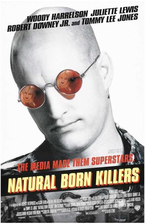 Woody Harrelson NATURAL BORN KILLERS Juliette Lewis movie poster 11x17