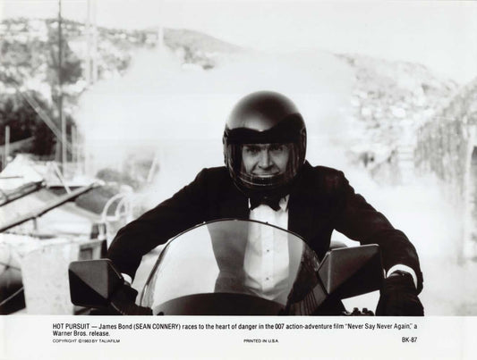 NEVER SAY NEVER AGAIN 1983 press photo Sean Connery James Bond 007