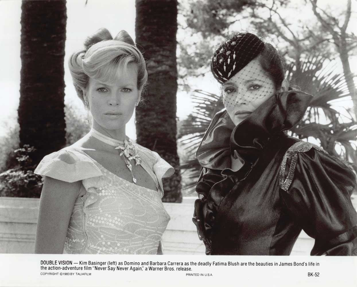 Kim Basinger NEVER SAY NEVER AGAIN Barbara Carrera press photo James Bond 007
