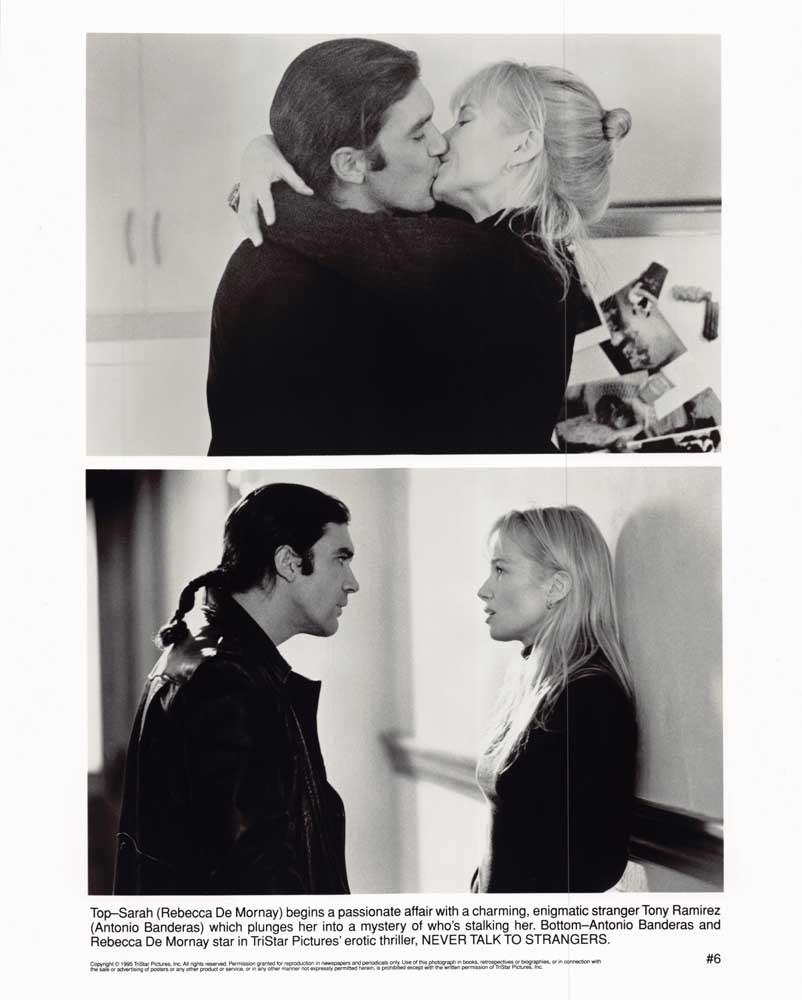 Rebecca De Mornay NEVER TALK TO STRANGERS Antonio Banderas original 8x10 photo