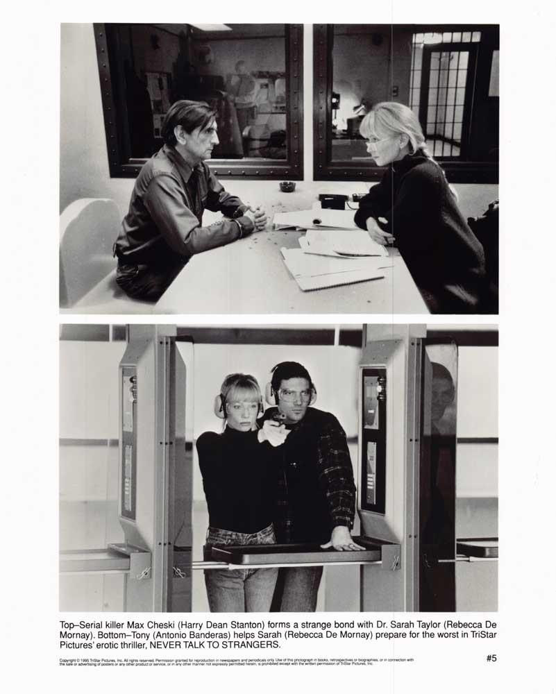 Rebecca De Mornay NEVER TALK TO STRANGERS Stanton Banderas original 8x10 photo