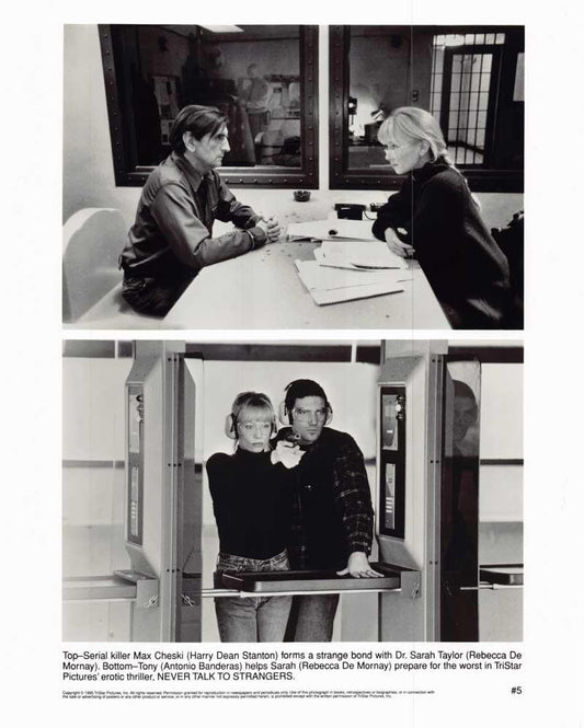 Rebecca De Mornay NEVER TALK TO STRANGERS Stanton Banderas original 8x10 photo