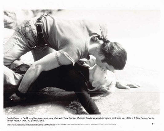 Rebecca De Mornay NEVER TALK TO STRANGERS Antonio Banderas original 10x8 photo