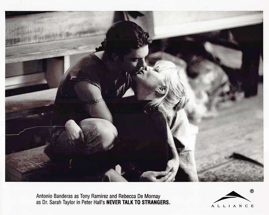 Antonio Banderas Rebecca De Mornay NEVER TALK TO STRANGERS original press photo