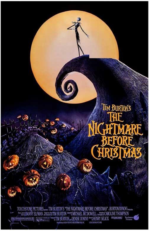NIGHTMARE BEFORE CHRISTMAS movie poster 11x17 Tim Burton