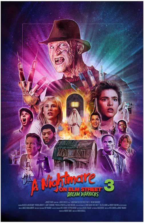 Robert Englund NIGHTMARE ON ELM STREET 3 DREAM WARRIORS movie poster 11x17
