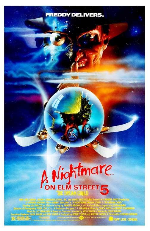 Robert Englund NIGHTMARE ON ELM STREET 5 DREAM CHILD movie poster 11x17