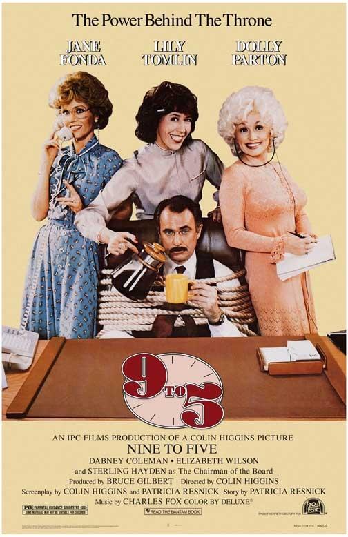 Jane Fonda NINE TO FIVE Lily Tomlin Dolly Parton movie poster 11x17