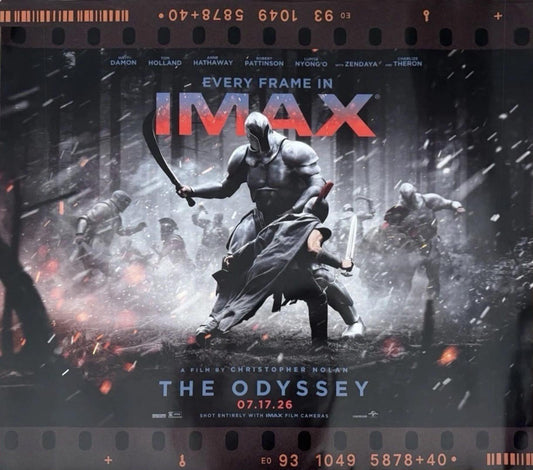 Matt Damon IMAX exclusive ODYSSEY film frame original promo poster 30x34 Nolan