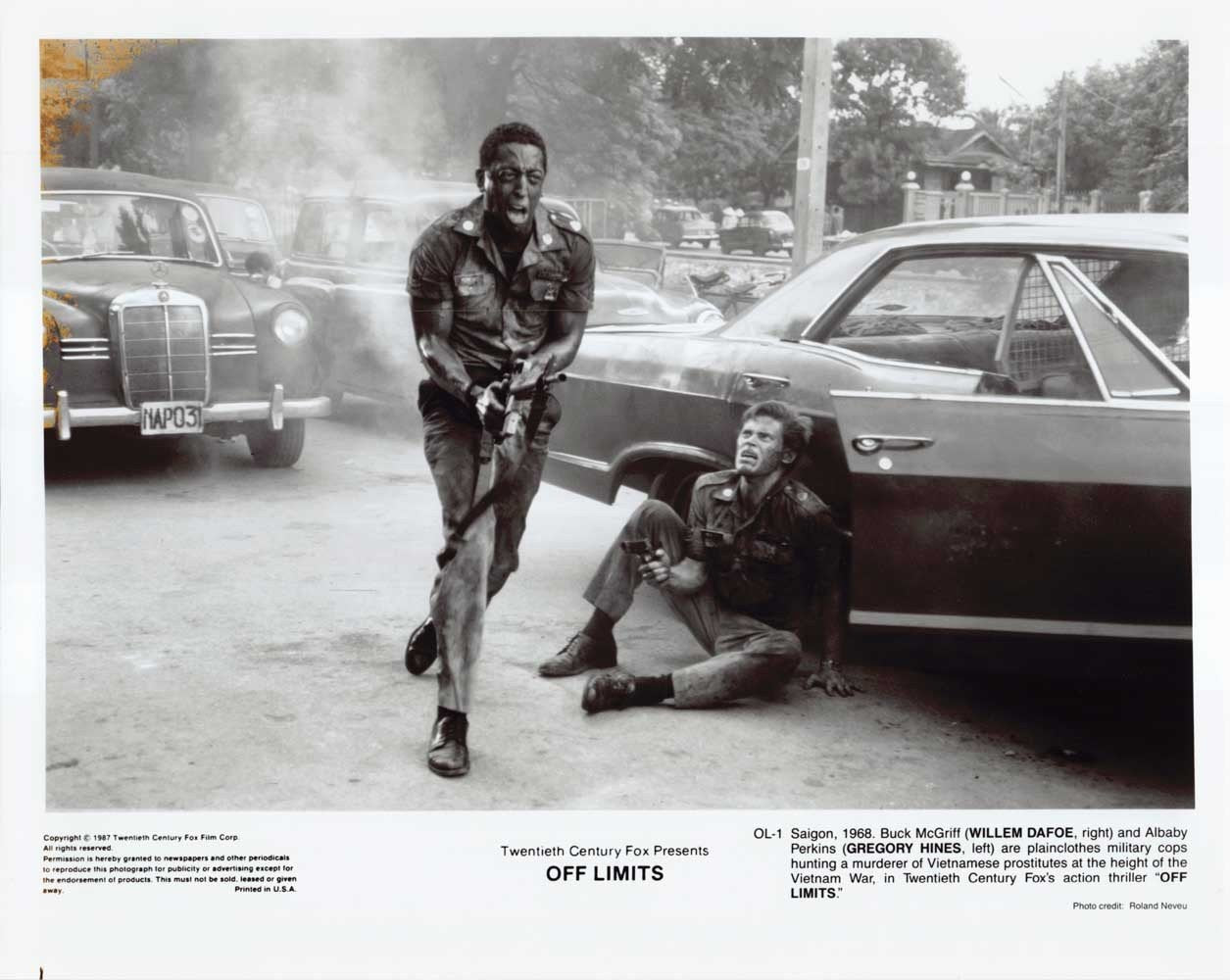 Gregory Hines OFF LIMITS Willem Dafoe original 8x10 press photo 1987