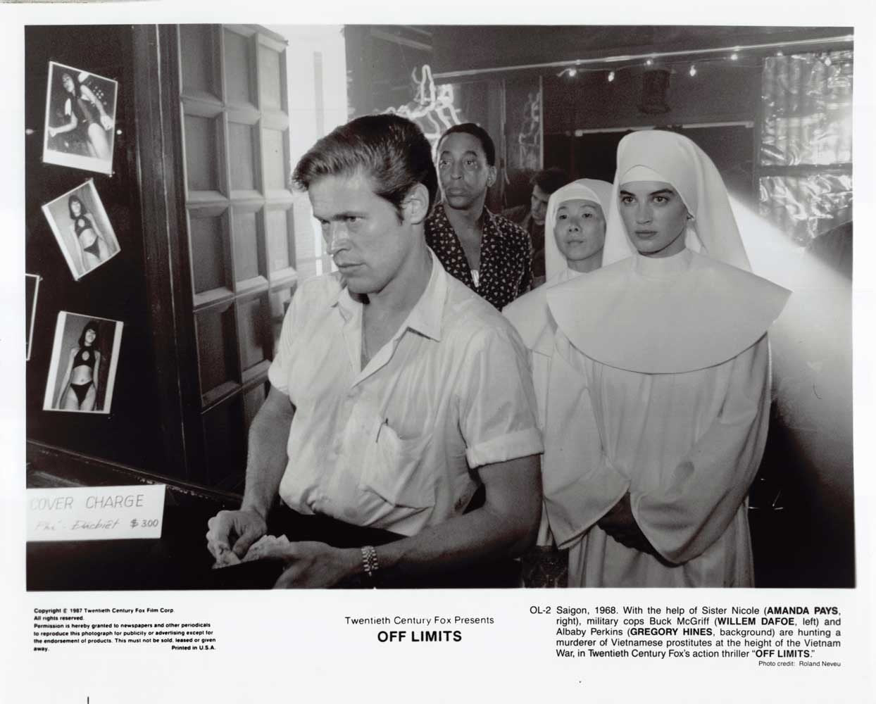 Gregory Hines OFF LIMITS Willem Dafoe Amanda Pays original 8x10 press photo 1987