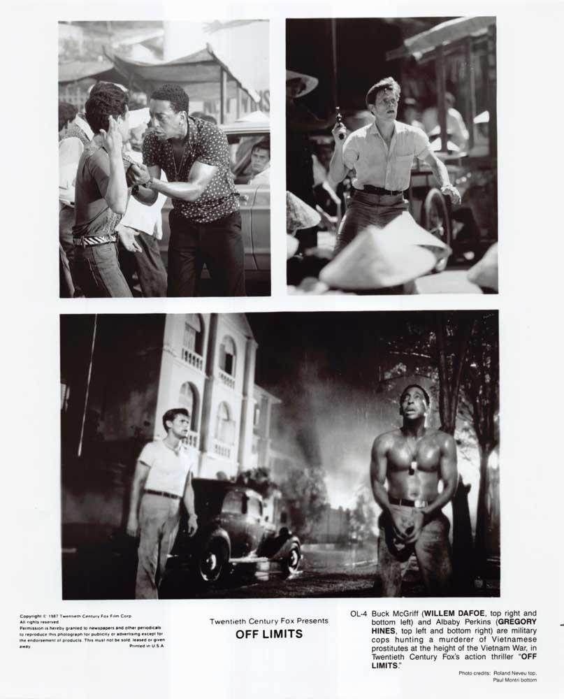 Gregory Hines Willem Dafoe OFF LIMITS original 8x10 press photo 1987