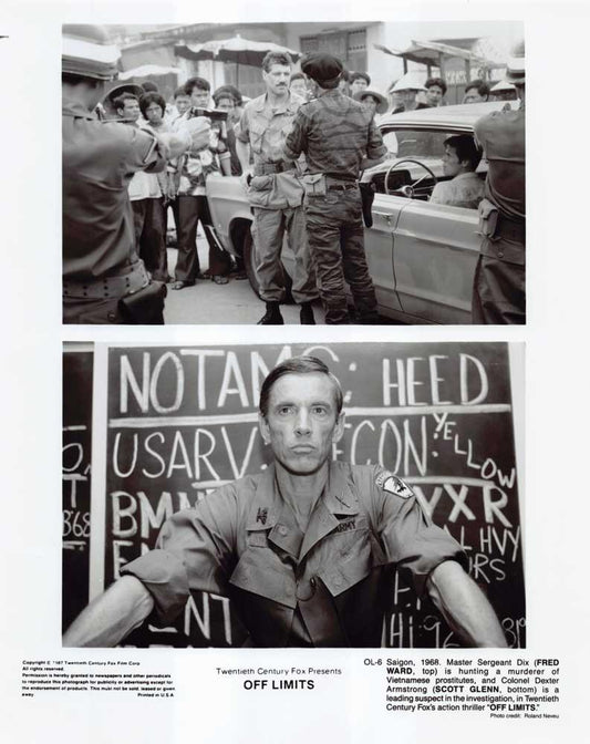 Fred Ward OFF LIMITS Scott Glenn original 8x10 press photo 1987