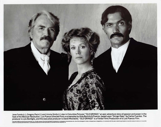 Gregory Peck OLD GRINGO Jane Fonda Jimmy Smits 1989 original 8x10 press photo