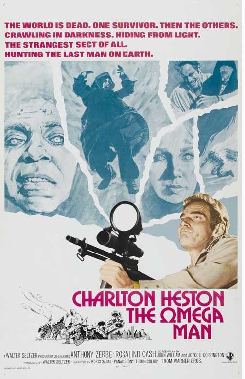 Charlton Heston THE OMEGA MAN movie poster 11x17