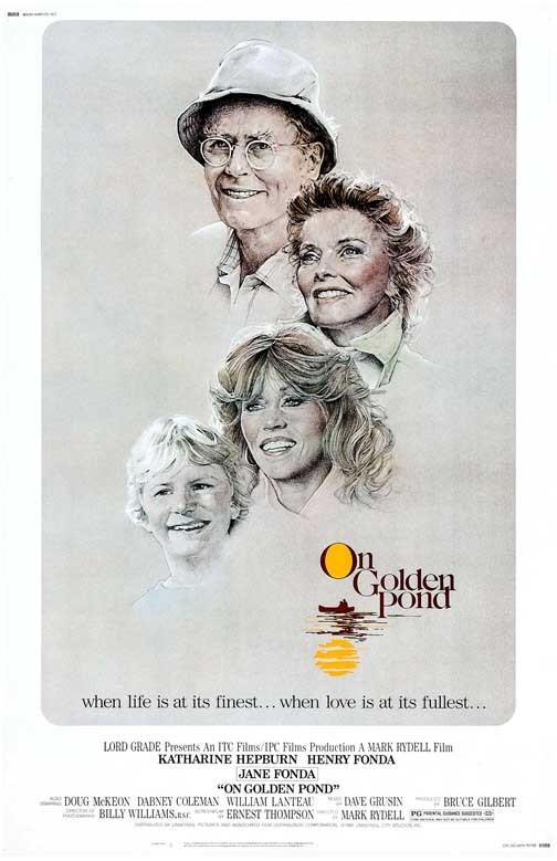 Jane Fonda ON GOLDEN POND Katherine Hepburn Henry Fonda movie poster 11x17