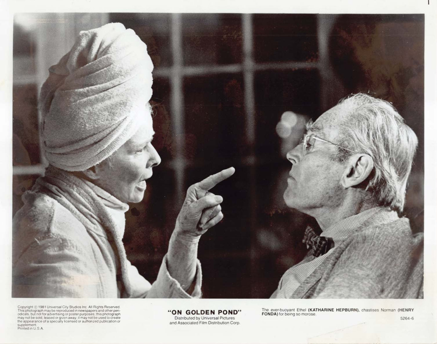 Henry Fonda ON GOLDEN POND Katharine Hepburn original press photos 1981