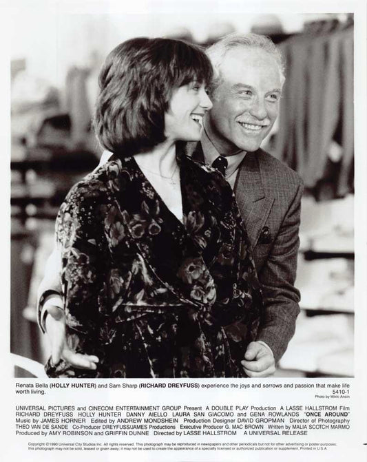 Holly Hunter ONCE AROUND Richard Dreyfuss original 8x10 press photo 1990