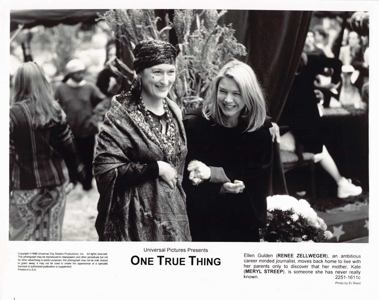 Meryl Streep ONE TRUE THING Renee Zellweger original press photo 1998