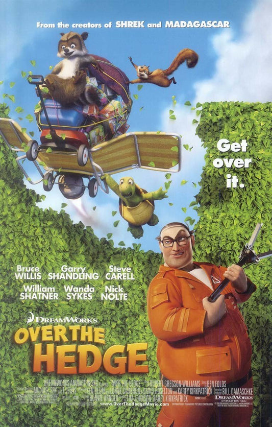 Steve Carell OVER THE HEDGE William Shatner original studio movie poster 11x17