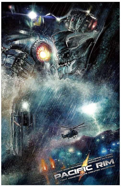 Ron Perlman PACIFIC RIM helicopter movie poster 11x17