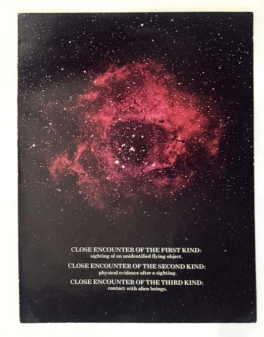 Steven Spielberg CLOSE ENCOUNTERS OF THE THIRD KIND color promo brochure 1977